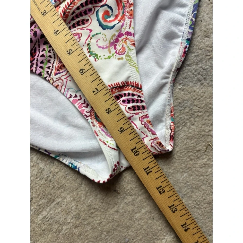 Ralph Lauren Captiva Paisley Twist Front‎ Swimsuit Tankini Top & Bottom Sz 10